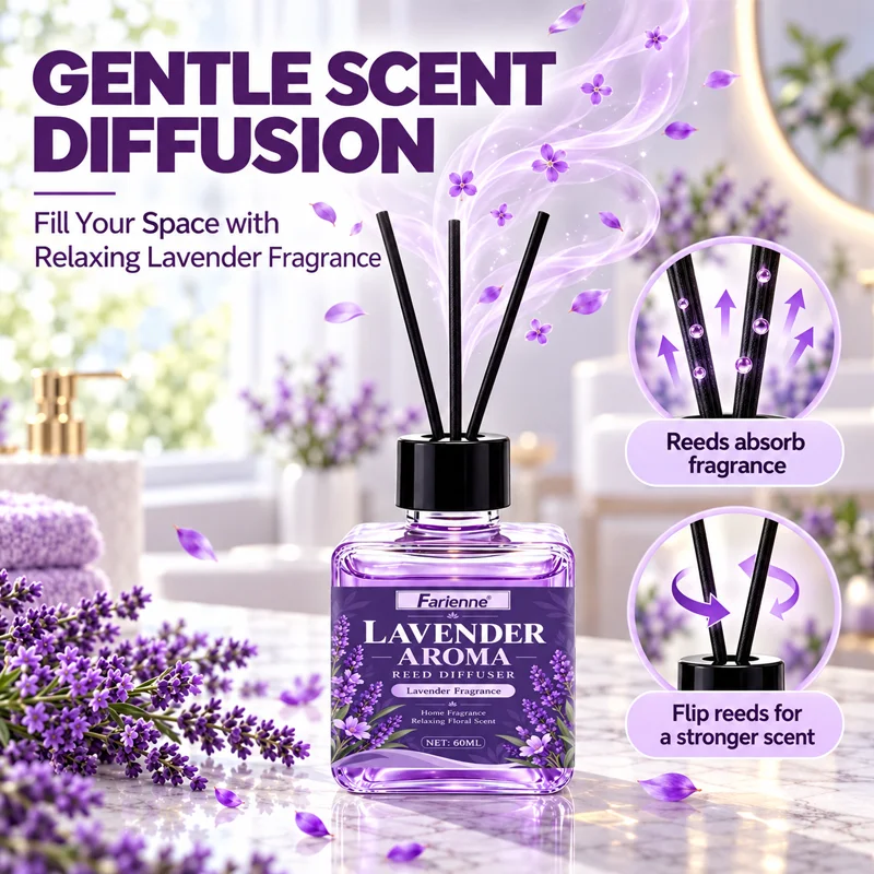 ファリエン ラベンダー リードディフューザー 60ml。お部 - Home Fragrance Best のレビューと価格