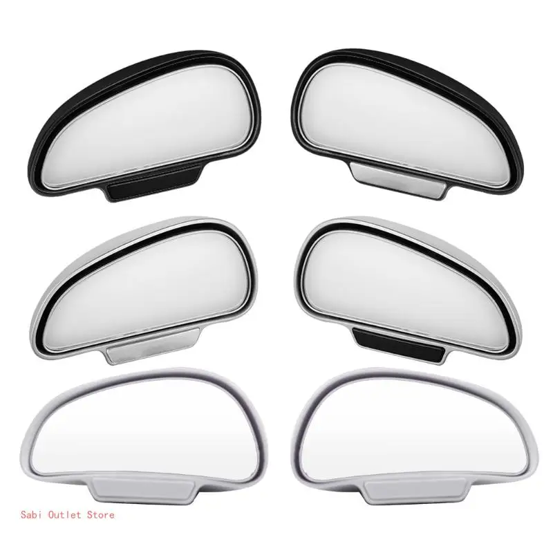 Blind Spot Reversing Mirror Auto 360° Wide Lens Convex Rear Side View Car