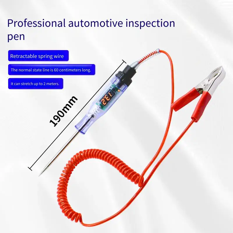 New Upgraded 3V 12V 24V 48V 60V 72V 90V 120V Digital Voltage Tester Pen Car Truck EV Auto Repair Diagnostic Tool