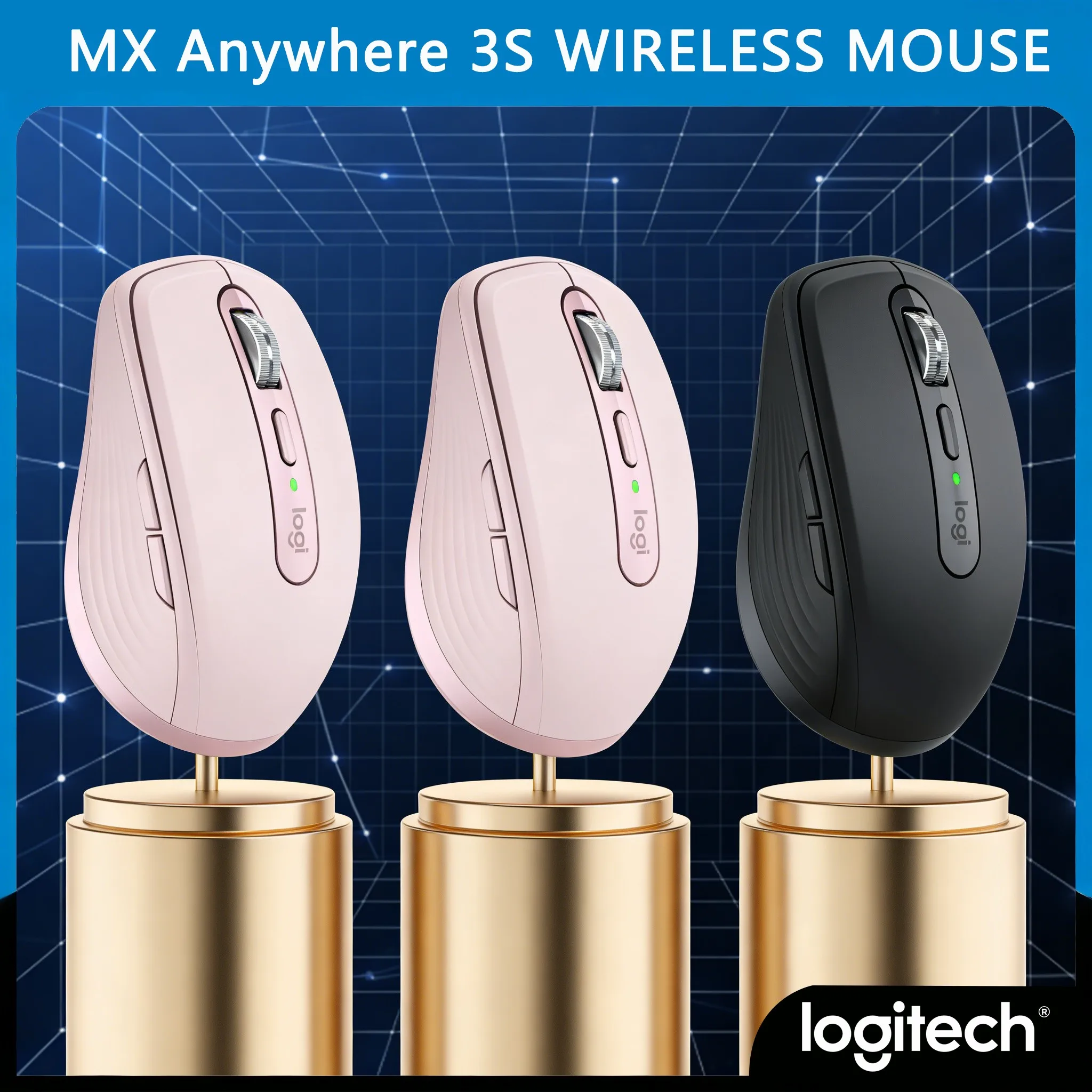 

Мышь Logitech MX Anywhere 3S с двумя режимами подключения (Bluetooth и USB), переключение между несколькими устройствами, большая распродажа