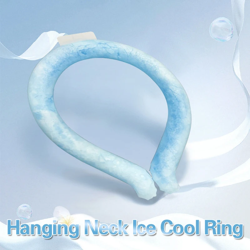 New Neck Cooling Ring Neck Massager Summer Cooler Rings Cool Tube Collar Portable Outdoor Running Coolers Collars Cooling Tube