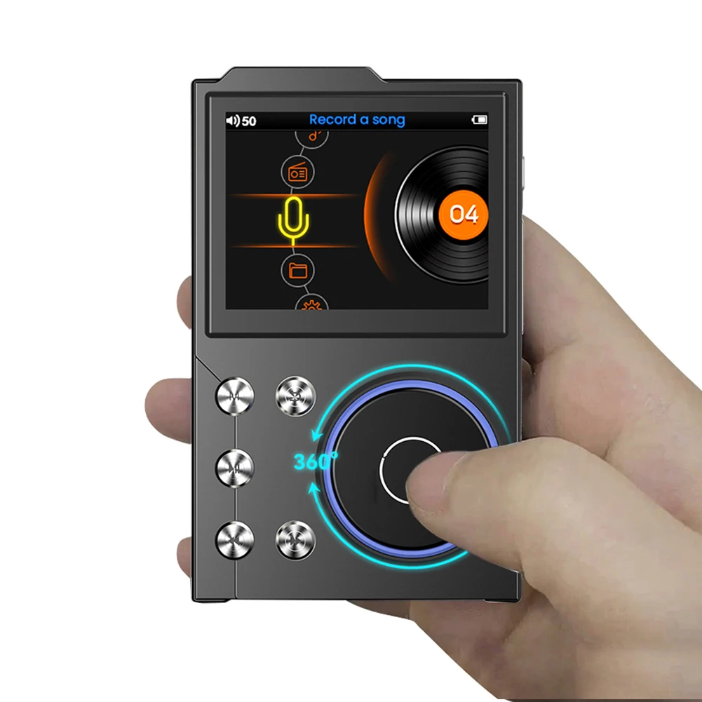 

HiFi MP3 Player Lossless DSD Digital Audio Music Player Bluetooth-Compatible 5.3 Digital Music Player Portable Audio Player