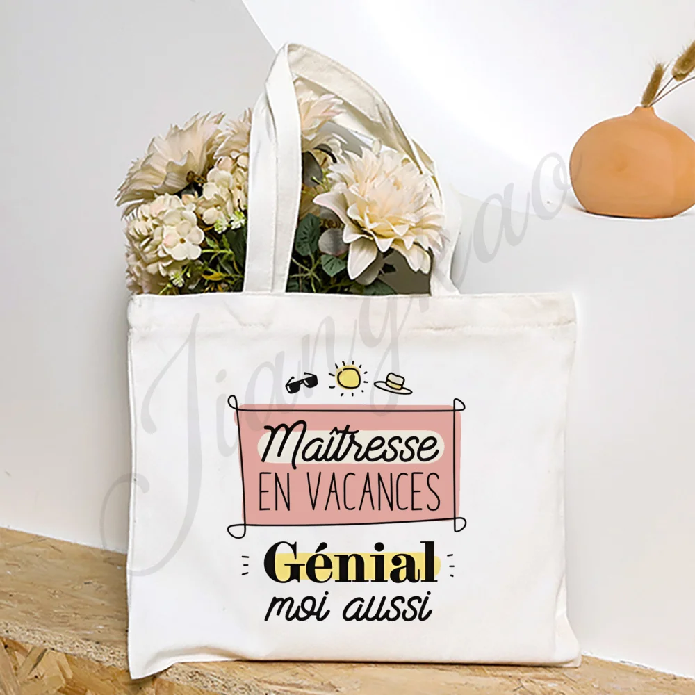Maitresse Maitre on Vacation Do Not Disturb Printed Tote Bag Travel Shoulder Bags Graduate Teacher's Day Thanks Gift for Teacher - view 5