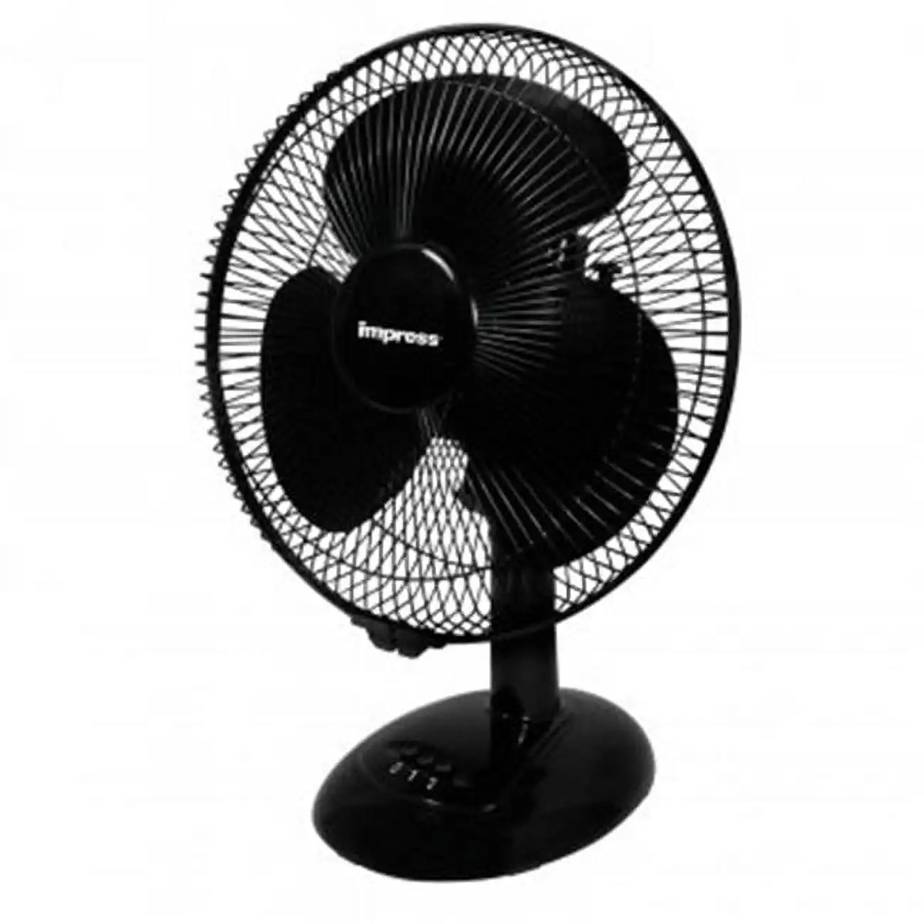 

Impress 12 inch 3 Speed Oscillating Table Fan in Black