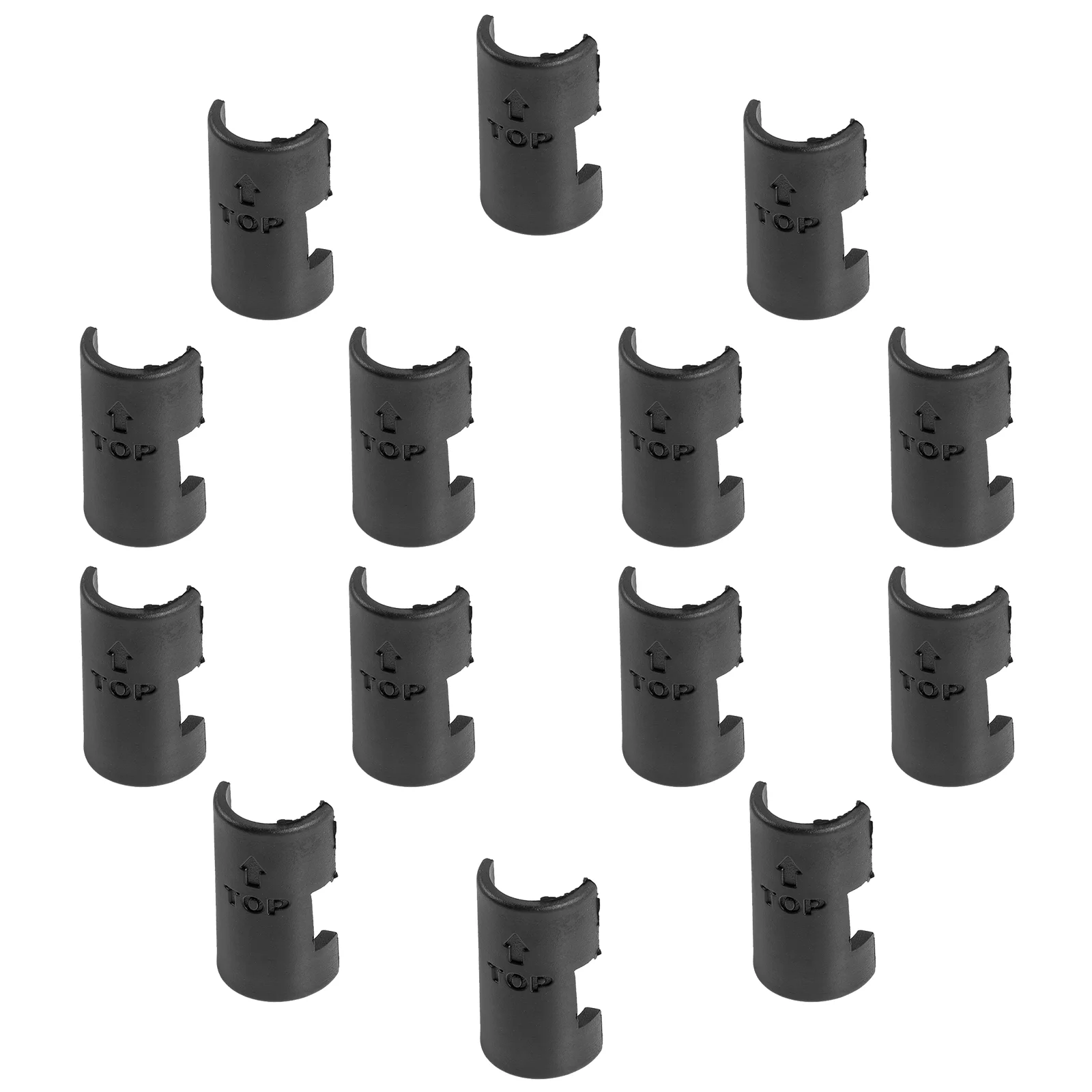 24 Pcs Accessories Shelf Locking Clip Office Apple Plastic Unit Post-shelving Sleeves