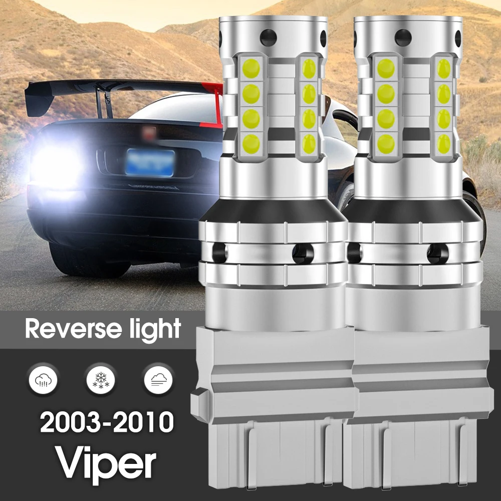 Canbus LED Reverse Light Backup Lamp 2pcs Accessories For Dodge Viper 2003 2004 2005 2006 2007 2008 2009 2010