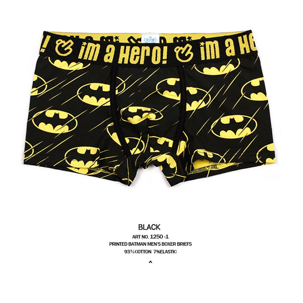 Men Underwear Boxers Sexy underpant Cotton Male Panties Shorts Cartoon Printing