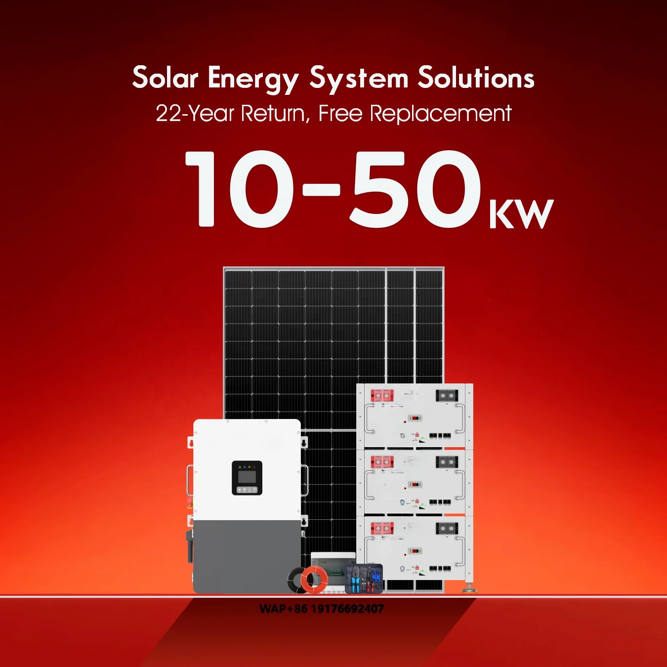 Hybrid Off Grid Solar Power System With LiFePO4 Battery 1kW 5kW 10kW 15kW 20kW 50kW Solar Energy System Power Station