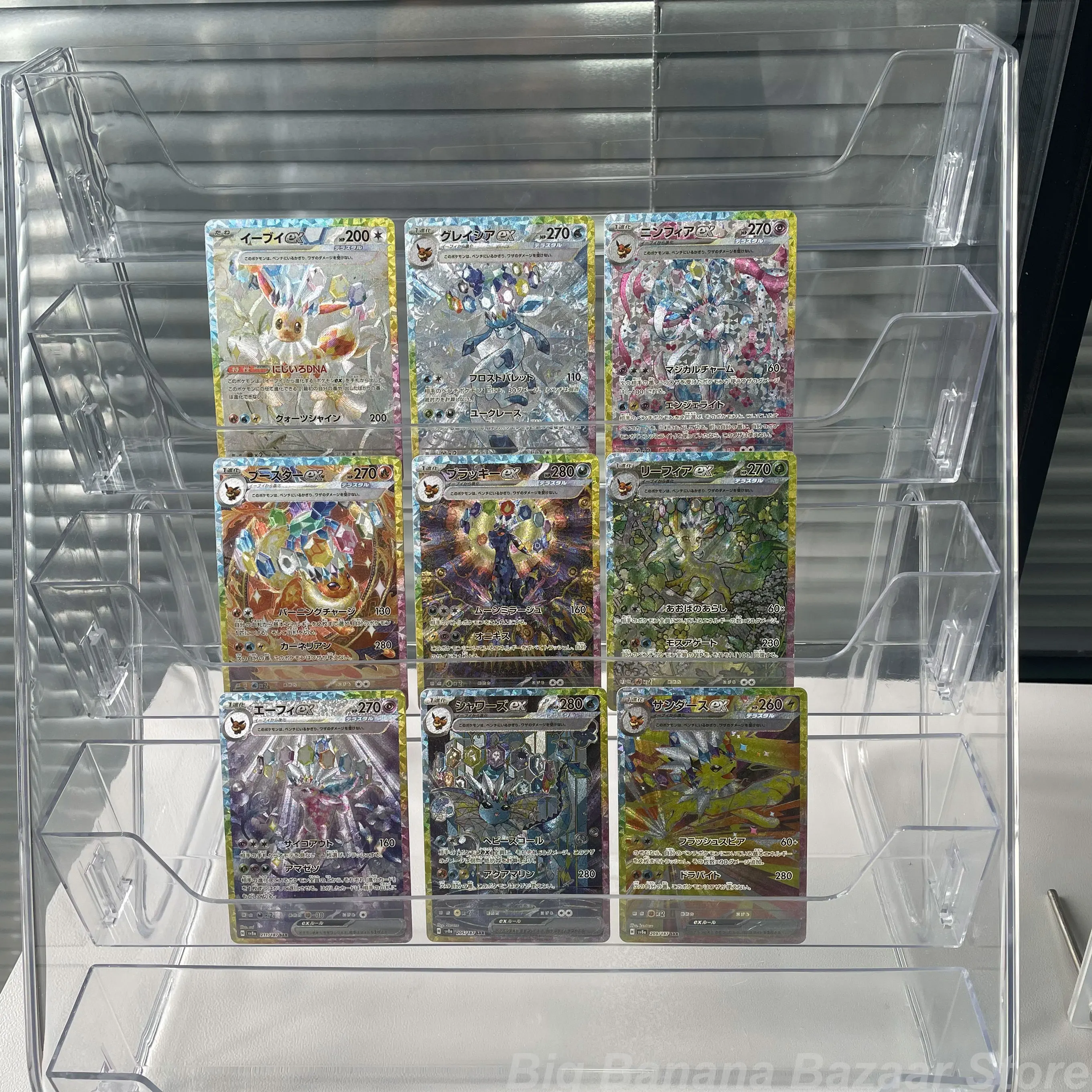 

9 моделей Diy Ptcg Eeveelution Sv8A, японская версия, коллекционная карта, грубая вспышка, классическая аниме-карта Umbreon Sylveon, подарочные игрушки