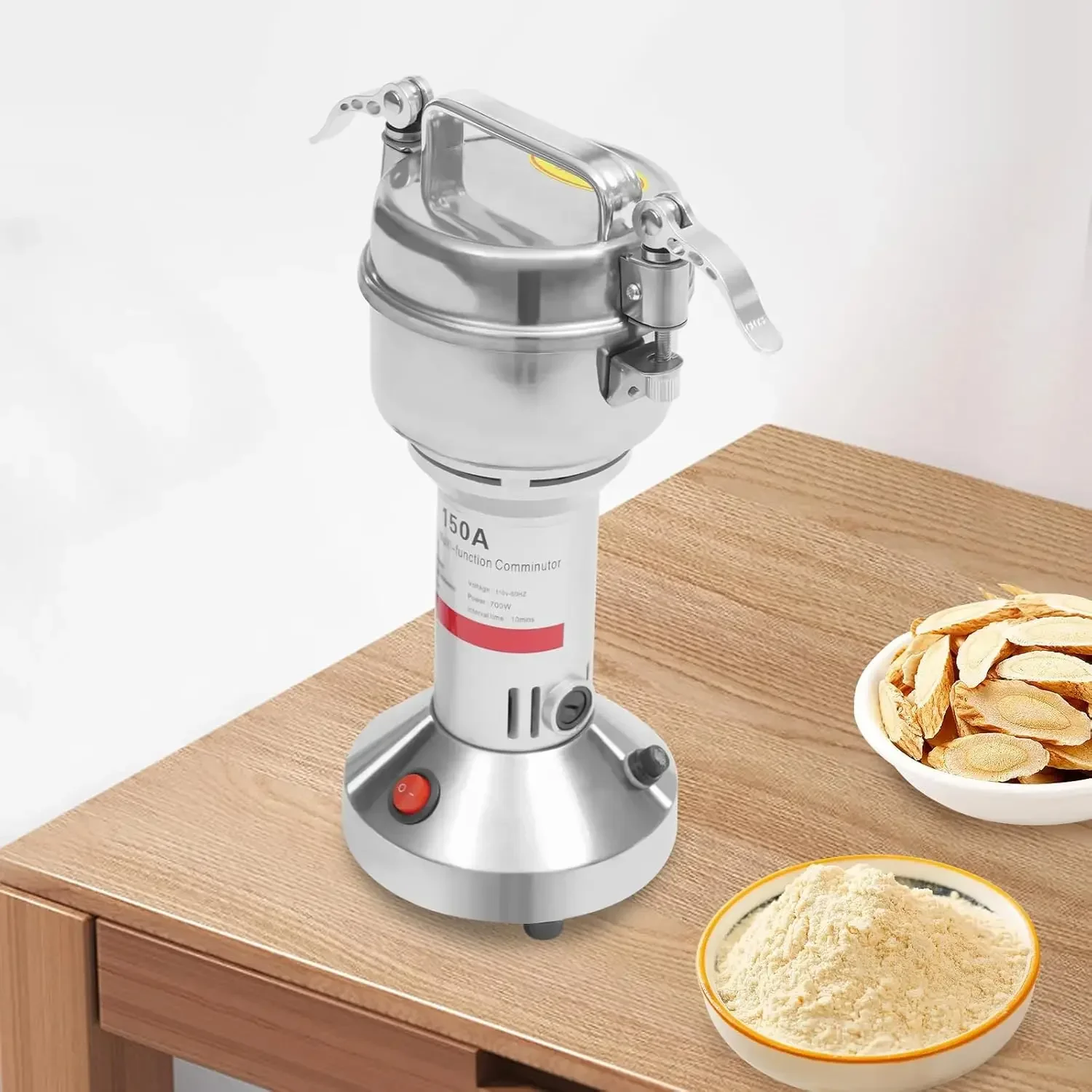 

150g 0.33lbs High-speed 28000r/min Food Grinder, Electric Grain Mill Grinder,110V 850W Countertop Grain Mill for Dry Spice