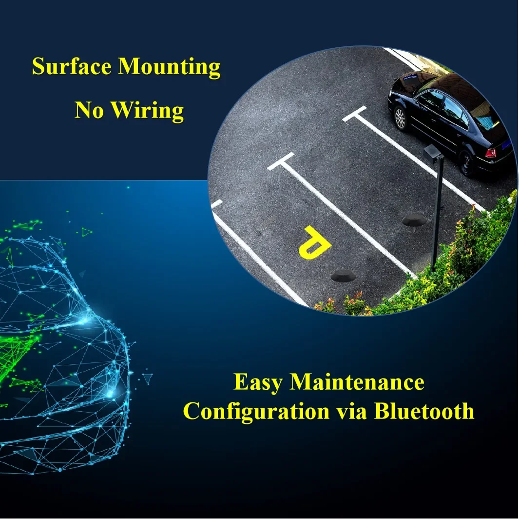 Il più recente DO201 DO202 Montaggio superficiale NB-IoT 4G Sistema di parcheggio intelligente Radar ad ultrasuoni LoRaWAN Sensore di occupazione del punto di parcheggio