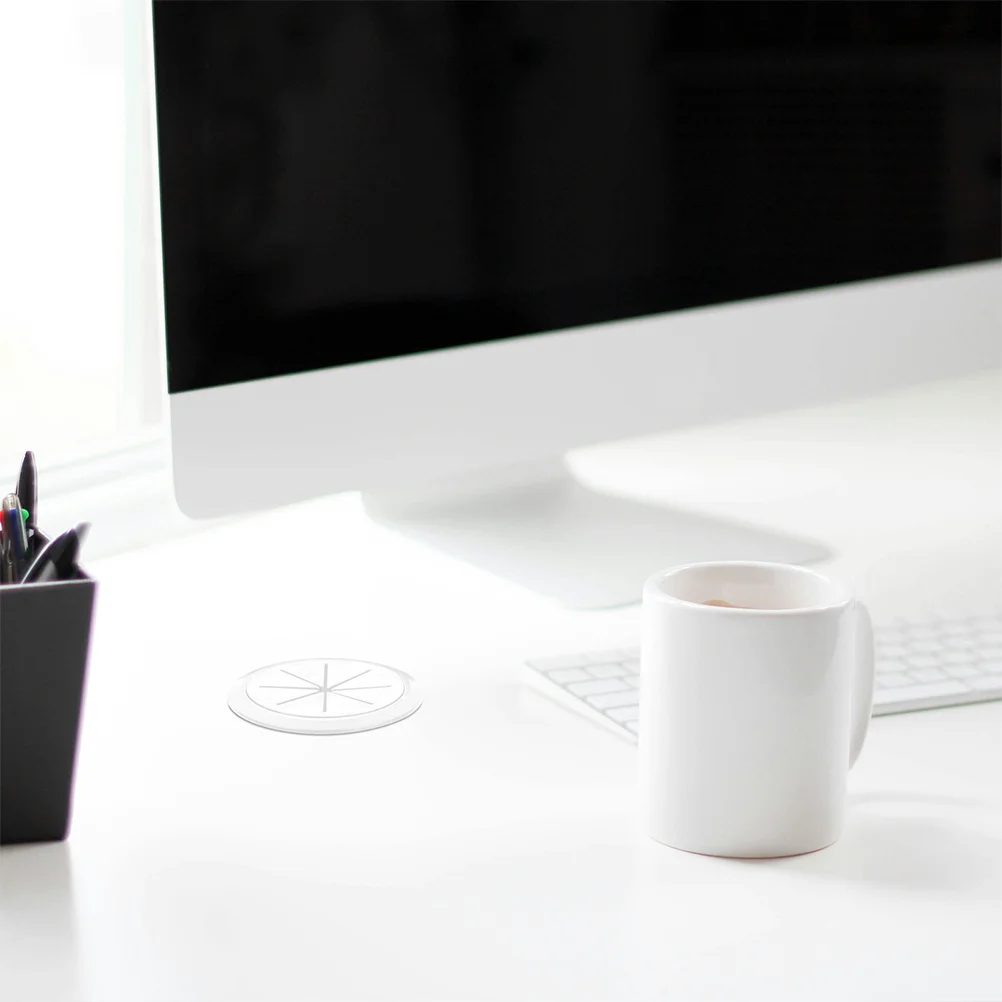 

20Pcs Round Desktop Cable Hole Covers Desk Grommets Cord Hole Plugs ABS Rubber Wire Organizer for Office Computer Desk