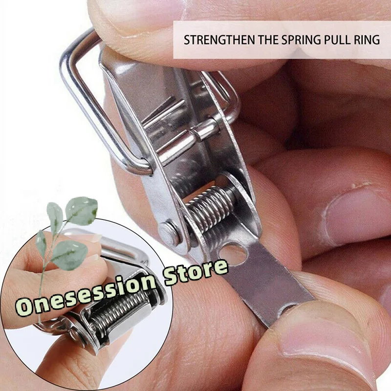 

4pcs Vintage Duck Mouth Buckle Stainless Steel for Chest, Box, Suitcase Hasp Latch Decorative Hardware