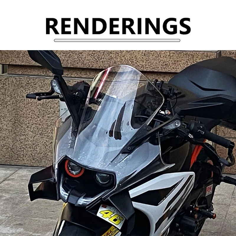 For KTM RC390 RC16 RC8C 2014-2021 Motorcycle Fairing Fixed Wind Wing Modified Aerodynamic fins Side Wind Wing Spoiler accessorie