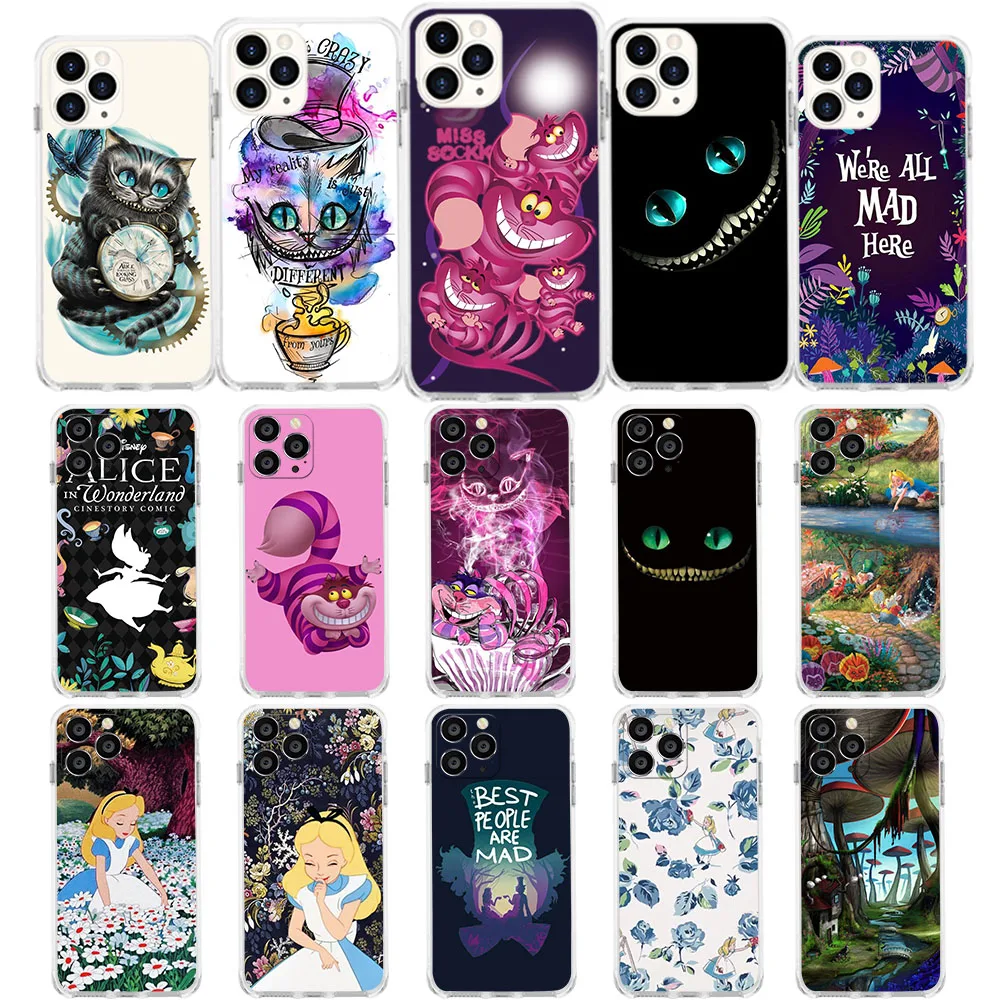 UN-1 Alice in Wonderland Soft Case for Moto G5 G5s G6 E5 G7 G8 G9 Plus Play Power