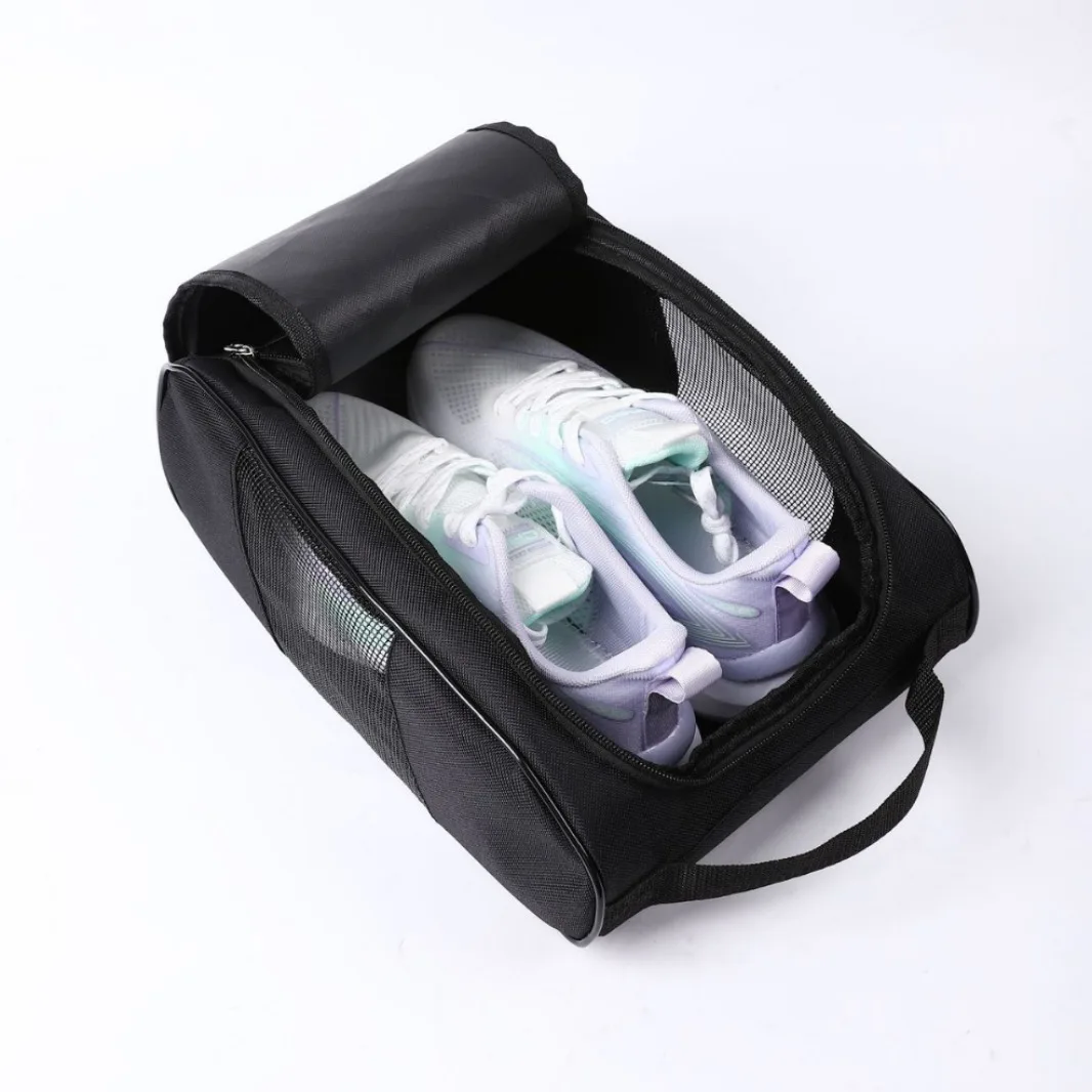 Portable Golf Shoe Bag Oxford Cloth Shoe Carrier Bags Breathable Lightweight Golf Handbag Dustproof Football Tennis Shoe Bag
