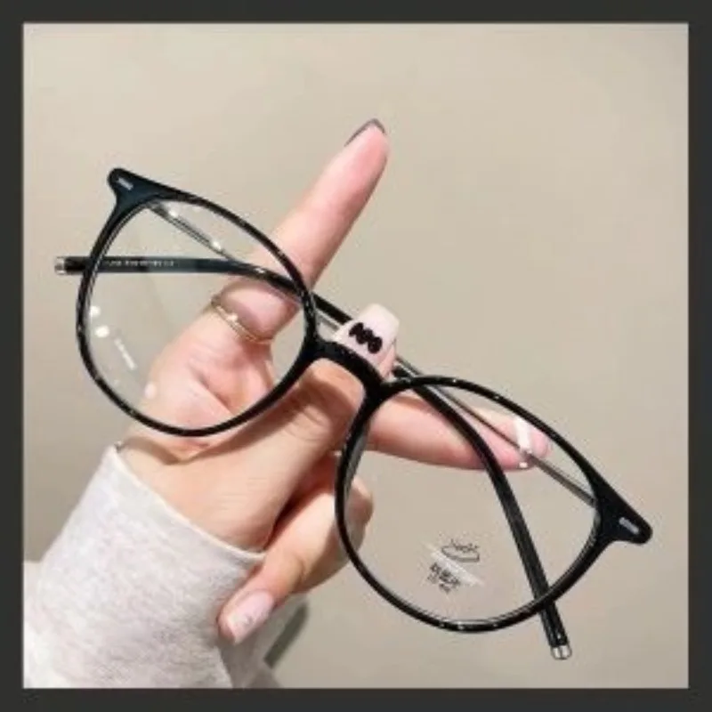 Men and Women Round Anti Blue Glasses Computer Reading Eyeglasses Fashion Driving Eyewear Street Photography Shades Hot Sale