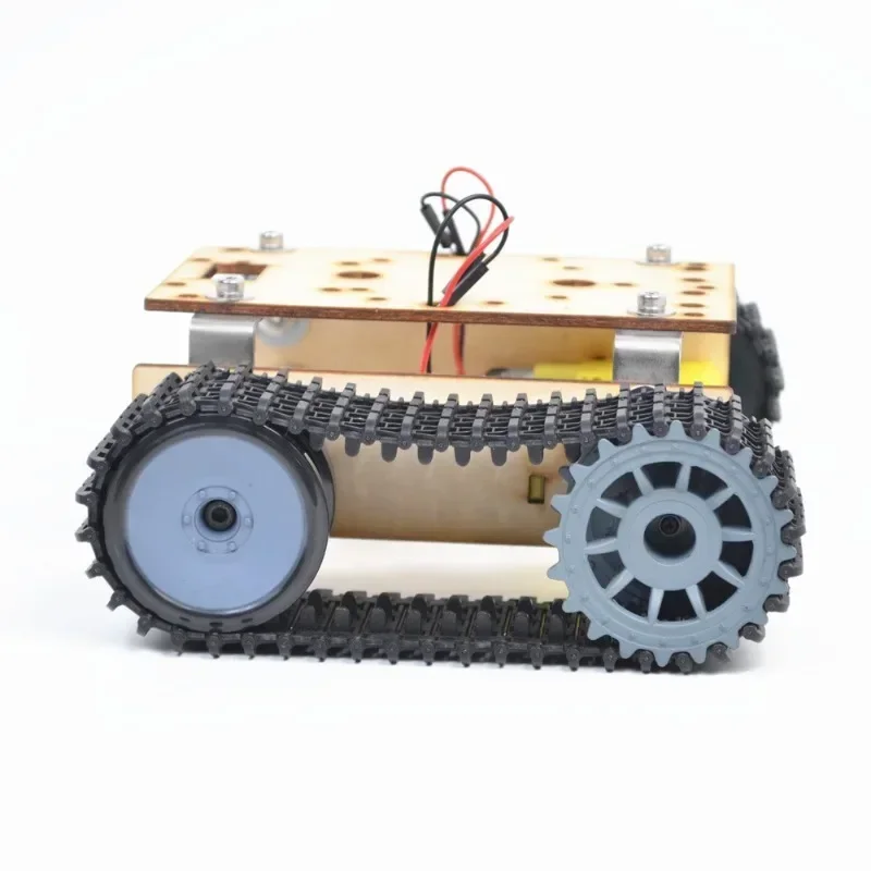Alloy Robotic DIY Car Chassis DIY Car Robot With TT Motor Set 1 Layer RC Tank Chassis Building Block Motor 3-9v Crawler Smart