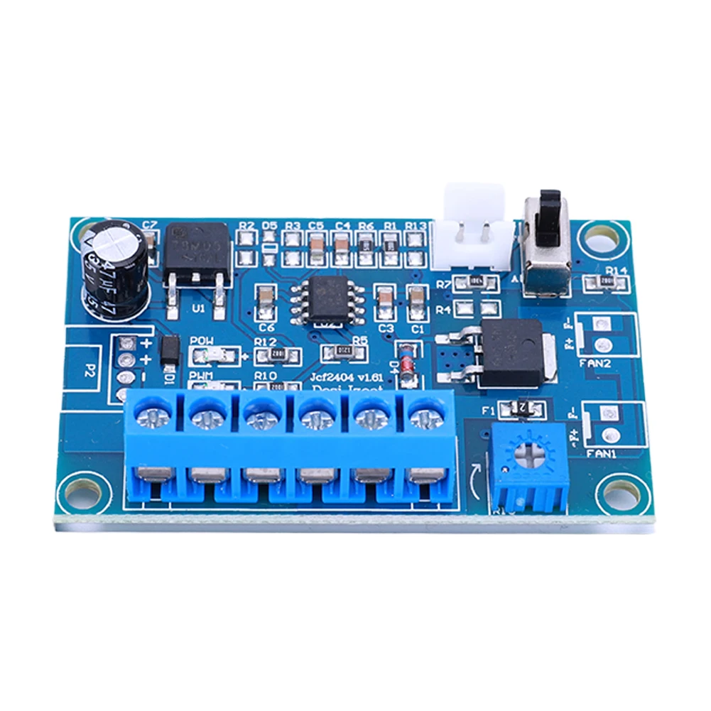 Controllo della temperatura della ventola DC 12V 24V 4A con sensore 2/3/4 modulo di regolazione della velocità della ventola del telaio del cavo con regolatore della ventola di raffreddamento del cavo