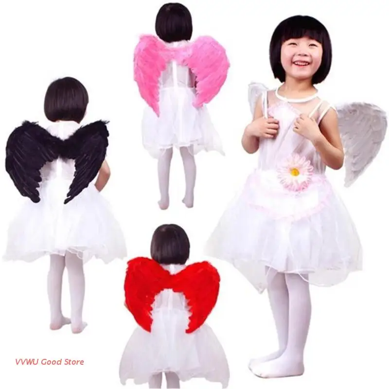 Angel Wings Costume Prop Birds Fairy Wings Dress Up Party Favor