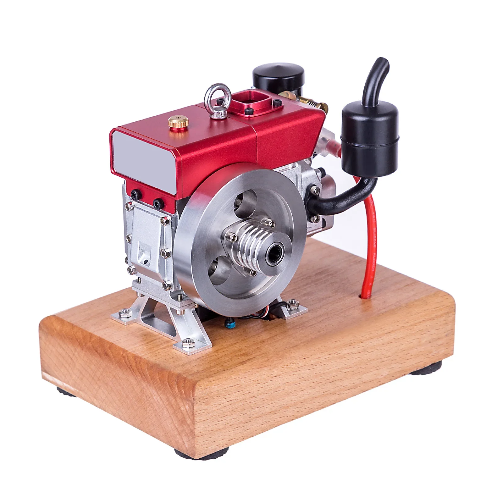 3.5cc Mini Evaporative Cooled Single-Cylinder 4-Stroke Gasoline Engine Internal Combustion Engine Model for Metal Toys