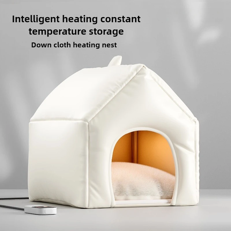 

Winter Warmth Cat's Nest Closed Kitten Tent Constant Temperature Electric Carpet Pet House Thick Anti Collapse Cat Bed