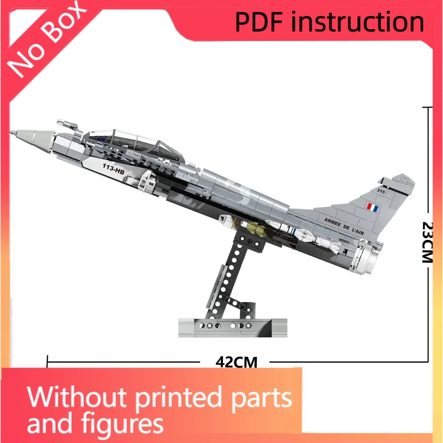 

Военные рождественские истребители Рафалей, самолет, строительные блоки, кирпичи, классический боевой автомобиль для мальчиков, сборные игрушки, подарки для детей