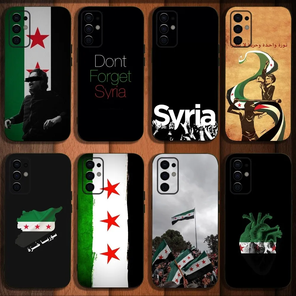 

Free Syria Flag Phone Case For Samsung S24,S21,S22,S23,S30,Ultra,S20,Plus,Fe,Lite,Note,10,9,5G Black Soft Cover