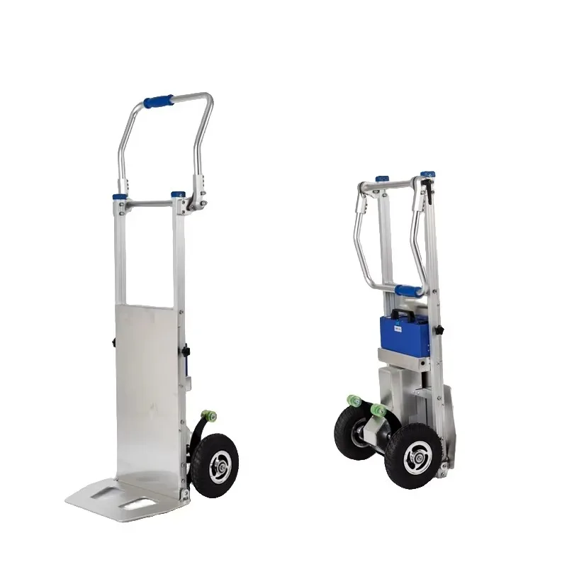 CE Lightweight Aluminum Foldable Lithium Battery-powered Electric Stair Climbing Trolley for Factory Wholesale Off-road Tire