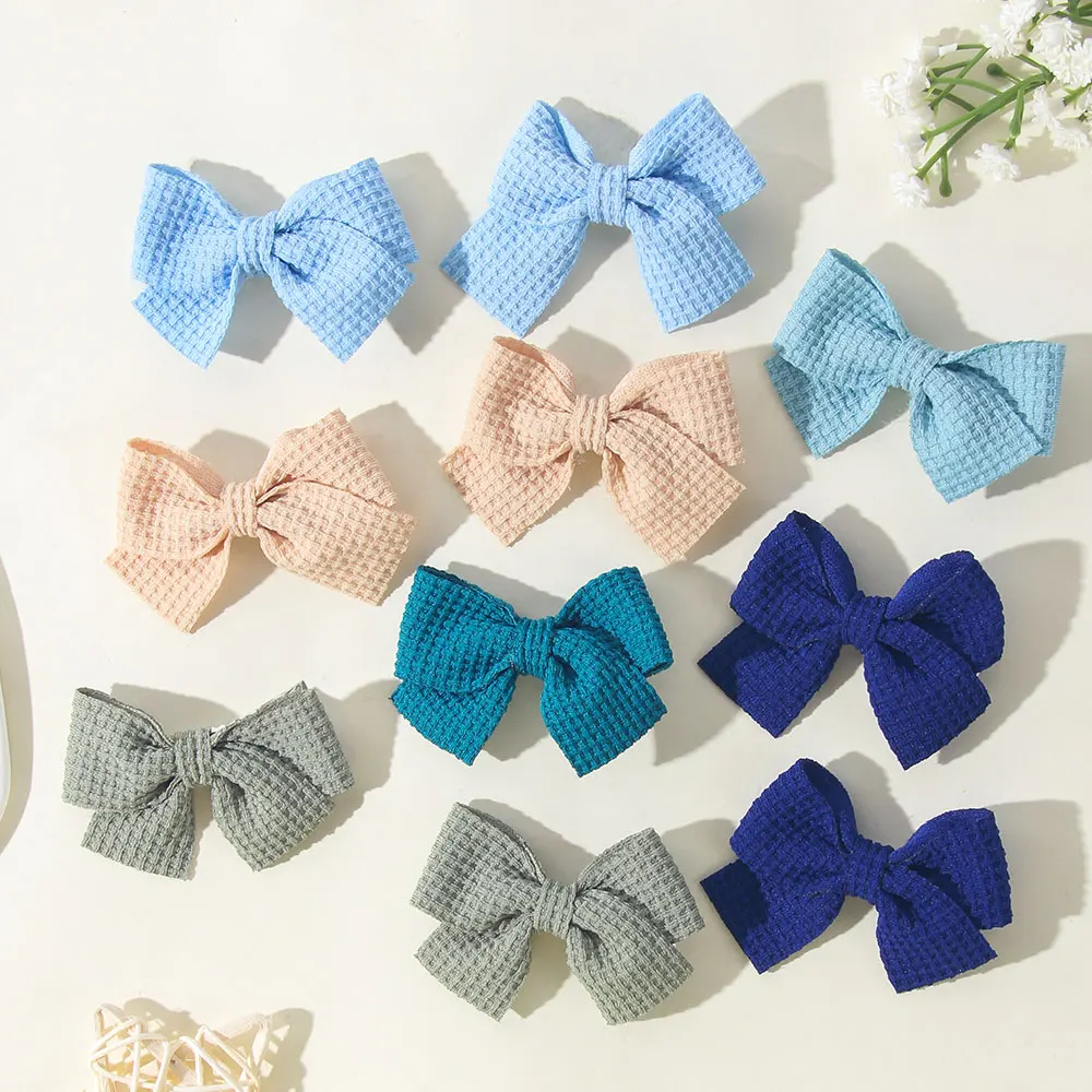 40 قطعة/المجموعة طفل أزياء جميلة الانحناء مقاطع الشعر مجموعة الشريط الفتيات بوتيك المشابك اليدوية جديد إكسسوارات الشعر هدايا بالجملة