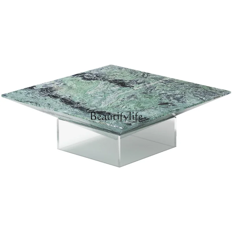 

FG52Italian minimalist marble coffee table living room household small apartment