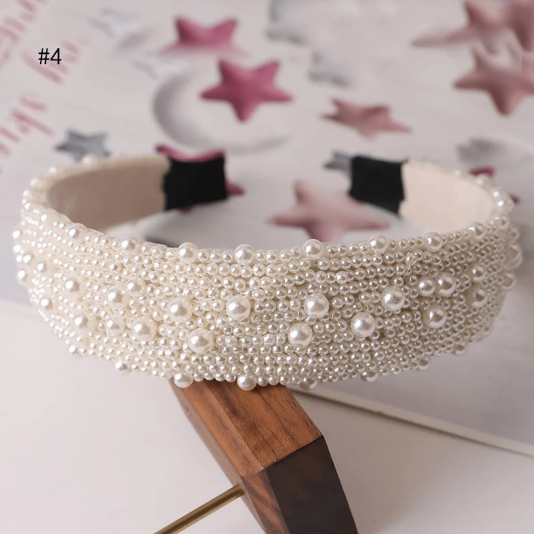 

New Women Fashion Retro Pearl Headbands Exquisite Hair Accessories for Women's Hands Girl's Hair Accessories Fashion Gifts
