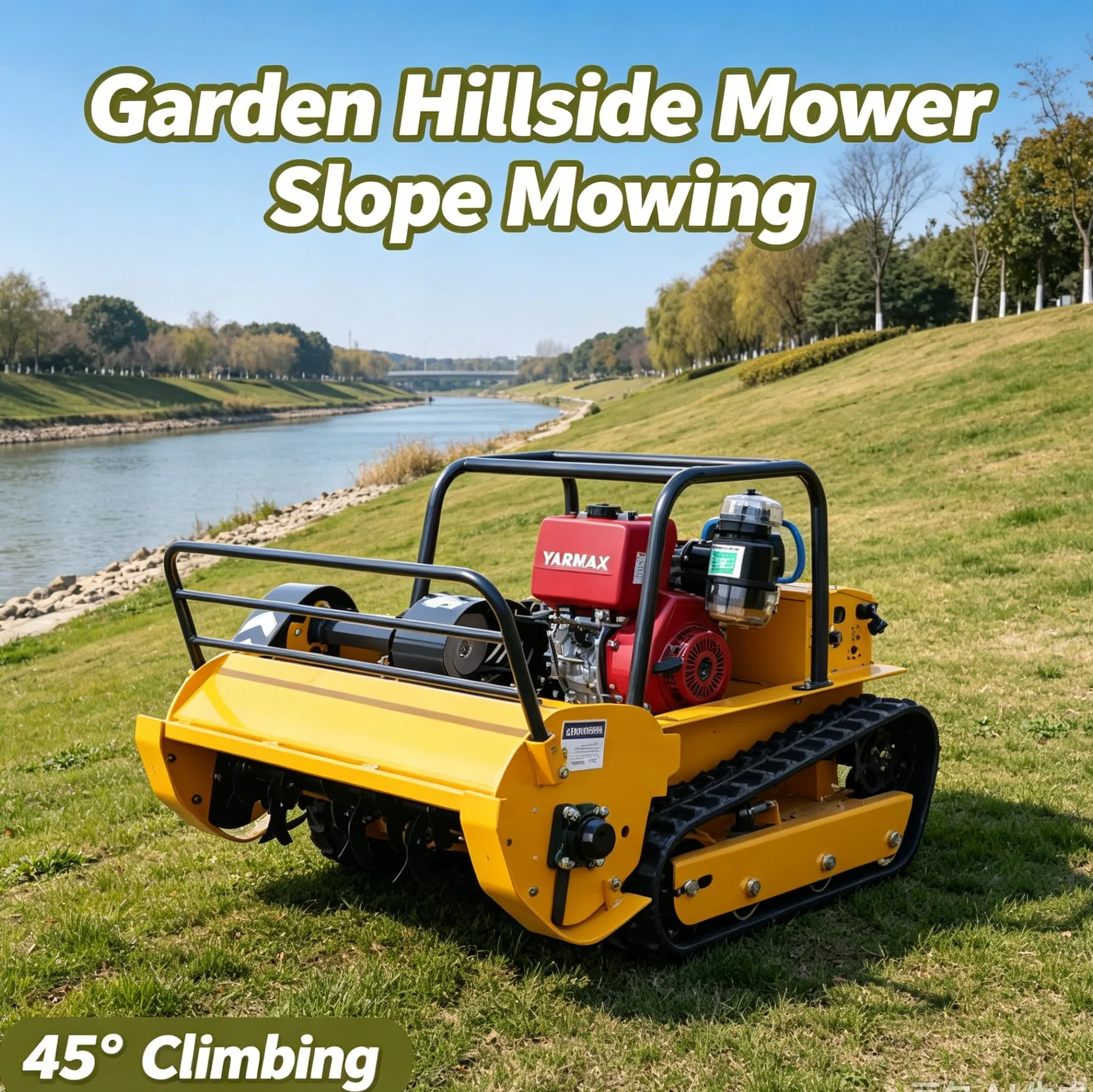 Customized tractor mower zero turn lawn mower remote-controlled flail mower remote control lawn mower oil detector robot mower