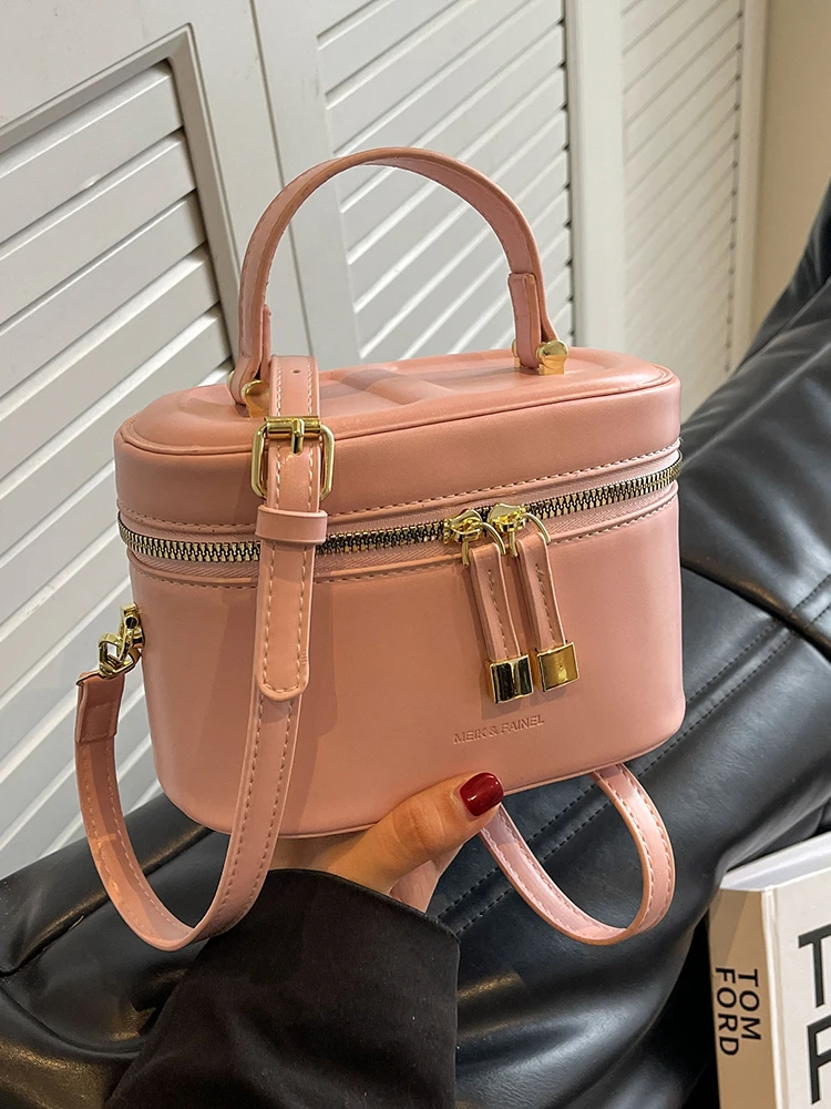 Korean High-Grade Sense Women Mini Crossbody Bags New Summer Simple All-Match Soft Handle Handbag Lady Fashion Flap Bucket Bag