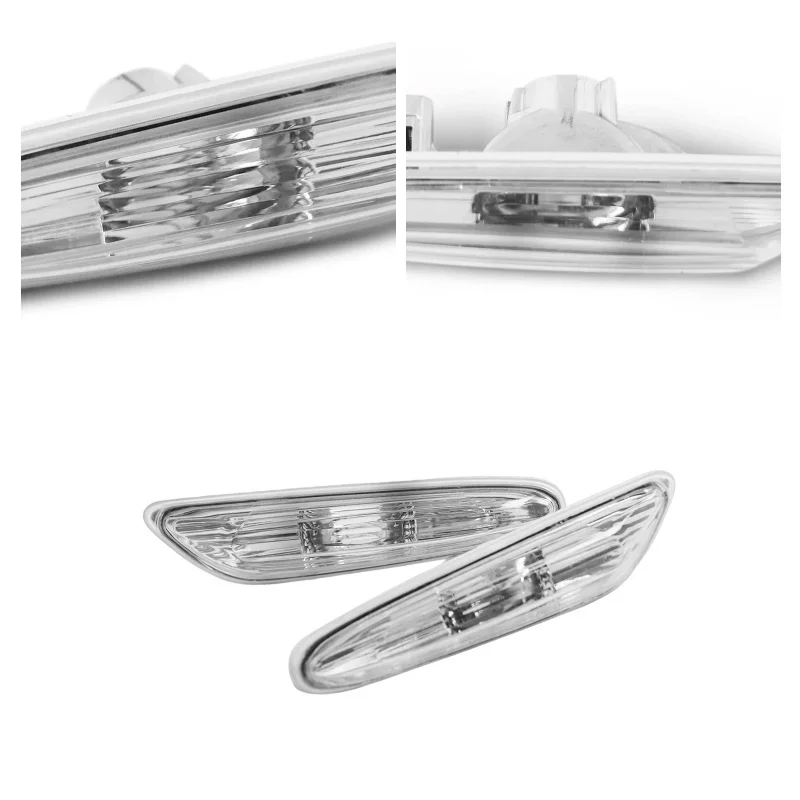 1Pair Side Indicator Set Fender Indicators Transparent Twin Lights For BMW 3 Series E90 E91 2005–2011 Original Replacement Parts
