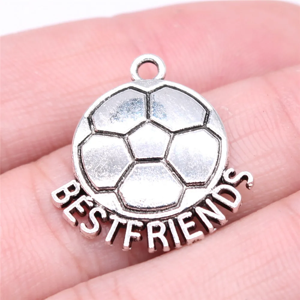 10 sztuk Charms najlepszego przyjaciela do tworzenia biżuterii Antyczne srebro platerowane kolorami BFF Charms Najlepsi przyjaciele na zawsze złącze — zdjęcie 4