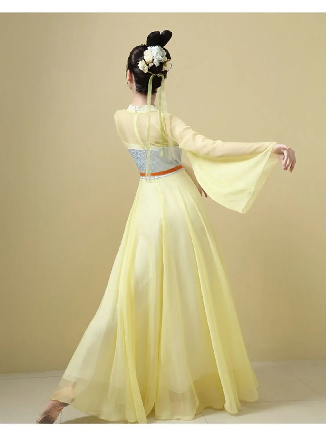 Traditional Chinese Classical Dance Performace Costumes Elegant Training Clothes Immortal Body Charm Gradient Gauze Dress
