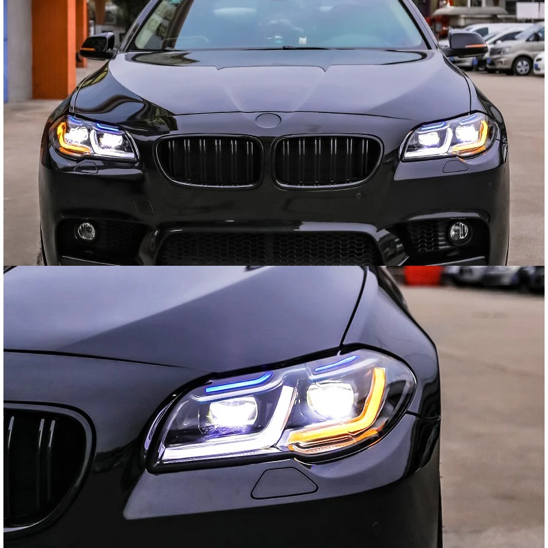 Car Accessories for BMW F10 Headlights 2011-2017 F18 LED Headlight 520i 525i 530i 535i F11 Projector Lens DRL Head Lamp