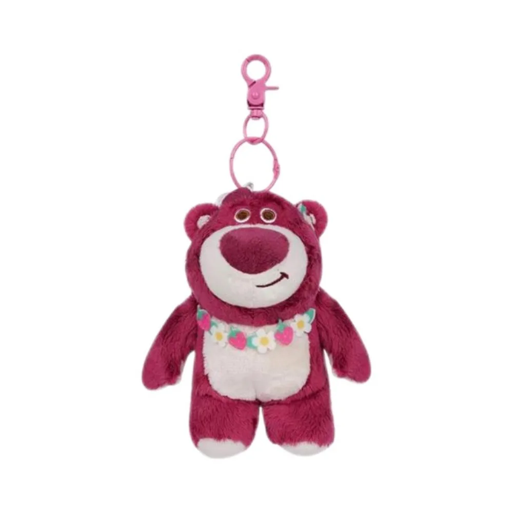 Genuine Disney Plush Keychain Cartoon Backpack Pendant Keyrings Couple Car Key Chains Decorative Accessories Kids Birthday Gifts