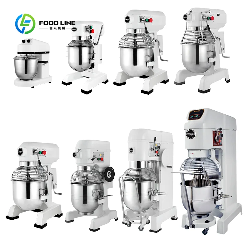 Customized Commercial Electric Kitchen Food Mixer Planetary for Bread Dough Cream Egg-8L to 60L 220V for Hotels Bakery