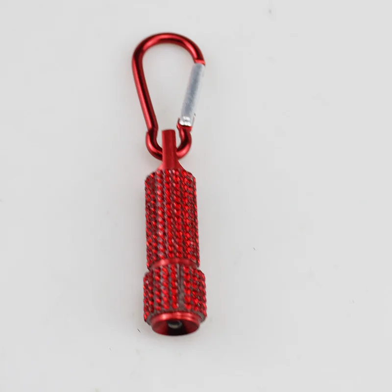 Rhinestone DIY Women Girls Children Outdoor Keychain Mini LED Flashlight