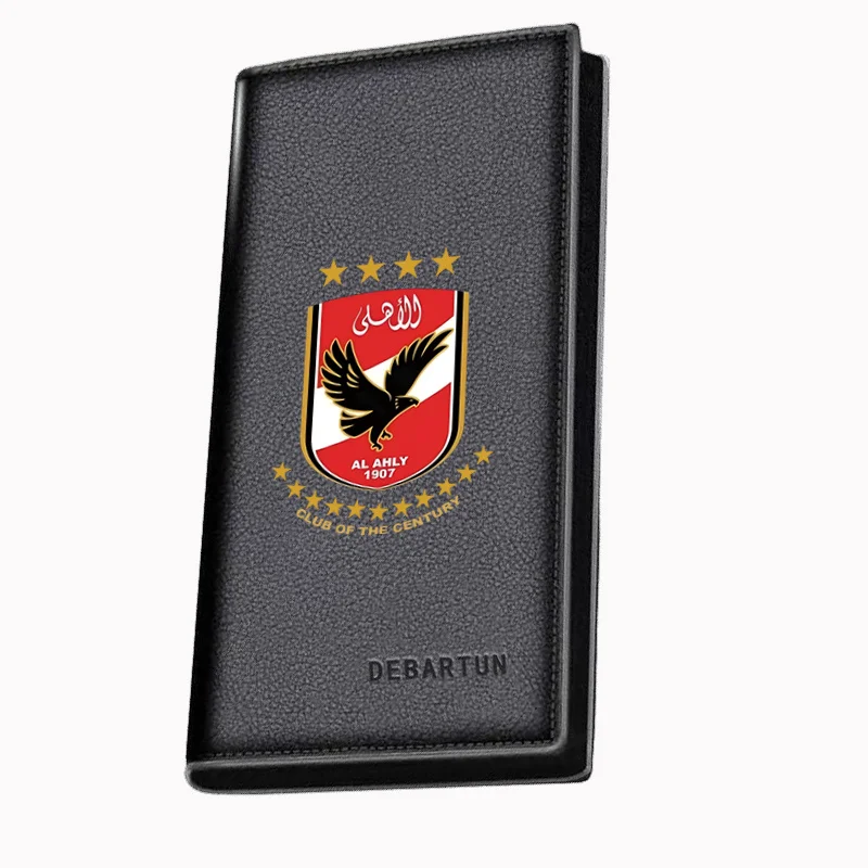 Eagle on Red shield with stars. Men's Long Wallets Business Stylish Printing Design Casual Use Christmas Valentine's Father's Da