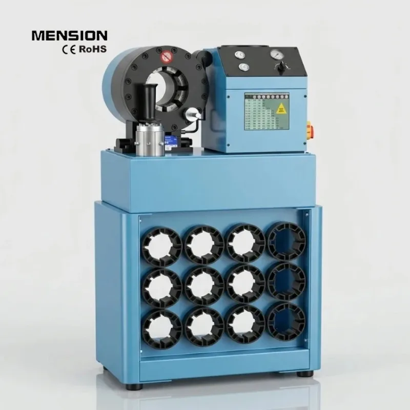 2 Inch Automatic Hydraulic Hose Crimping Machine with Quick Change Die Rack