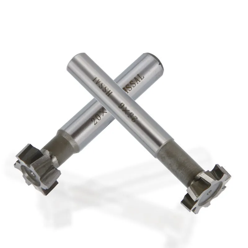 XCAN HSS-Fresa de extremo 10 12 16 20 30 32mm, broca de enrutador de ranura para fresado de Metal CNC, cortador de ranura en T