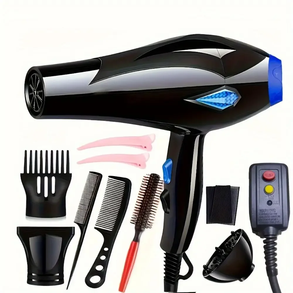 Multifunctional Hair Dryer Powerful Negative Ionic Low Noise Blow Dryer Professional High Speed Salon Hair Dryer Hair Style Tool