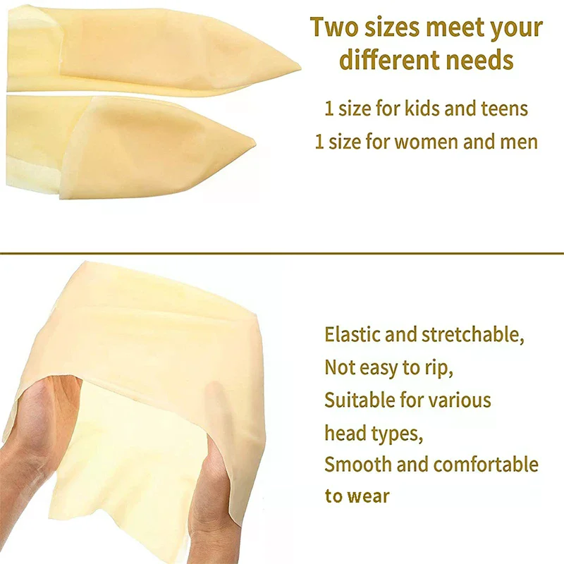 Funny Latex Skin Fake Bald Head Unisex Fancy Film Party Wig Cap Latex Mask Hat