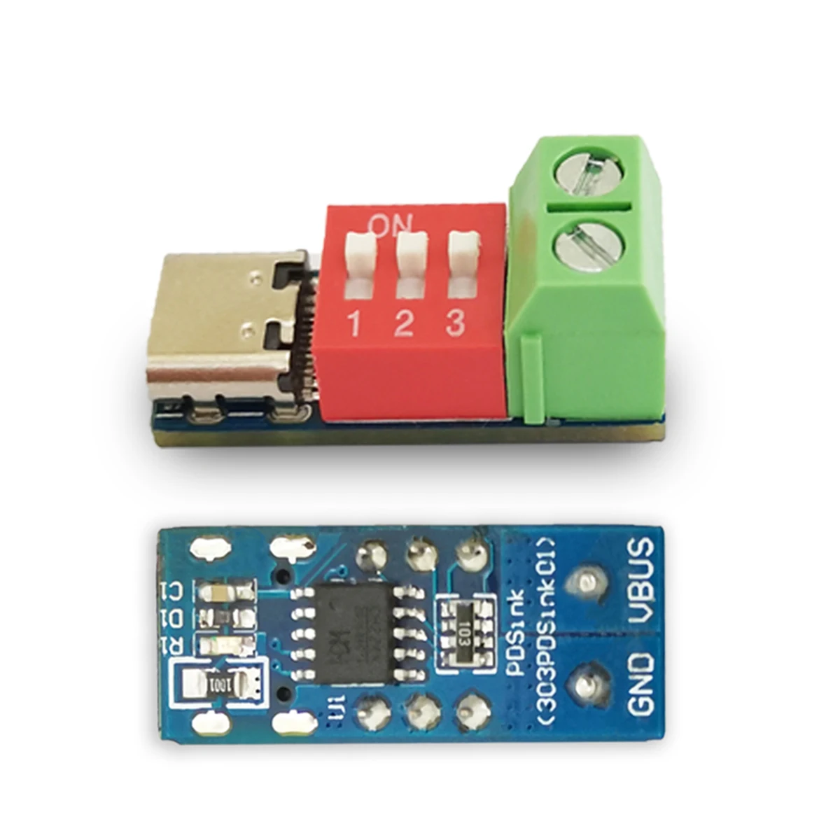 PDSink PD decoy QC PD fast charging test board adjustable voltage 5~20V dial code adjustment