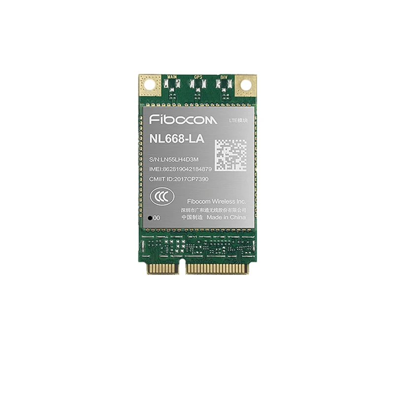 Fibocom NL668-LA MINI PCIE LTE Cat4 Mô Đun Cho Châu Mỹ La Tinh LTE FDD/ TDD WCDMA GSM Nhiều Băng Tần Số