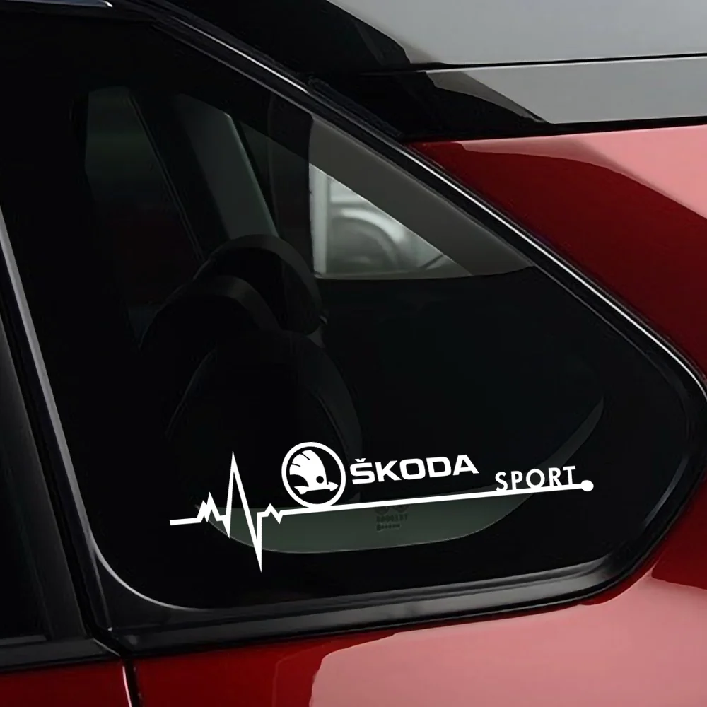 Car PVC Both Side Window Sticker Sport Logo DIY Decoration Film For Skoda Octavia S Fabia Rapid Yeti Superb A5 A7 VRS VII Kodiaq