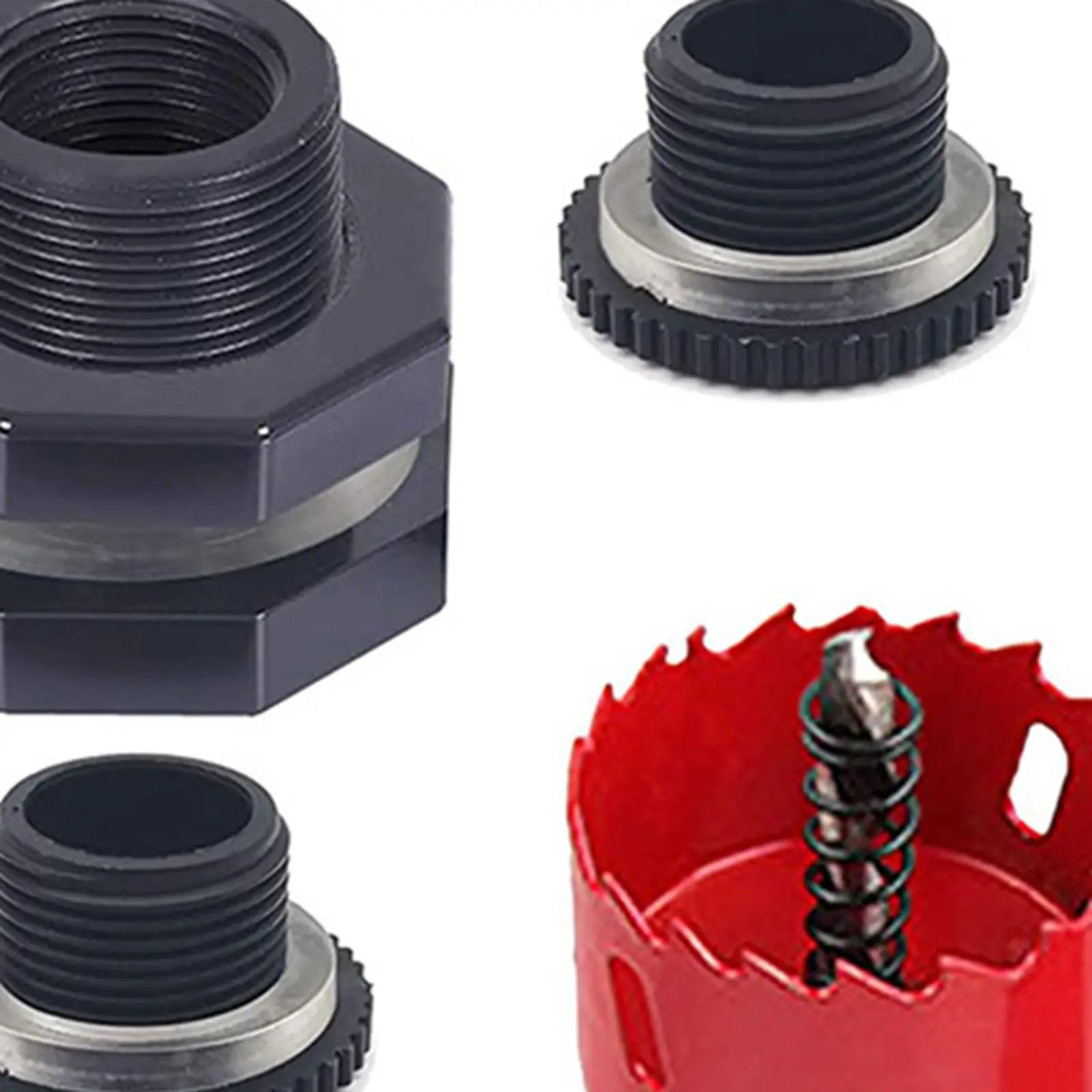 Rain Barrel Connector Kits Water Tanks Pools with plug saw Bulkhead Fitting